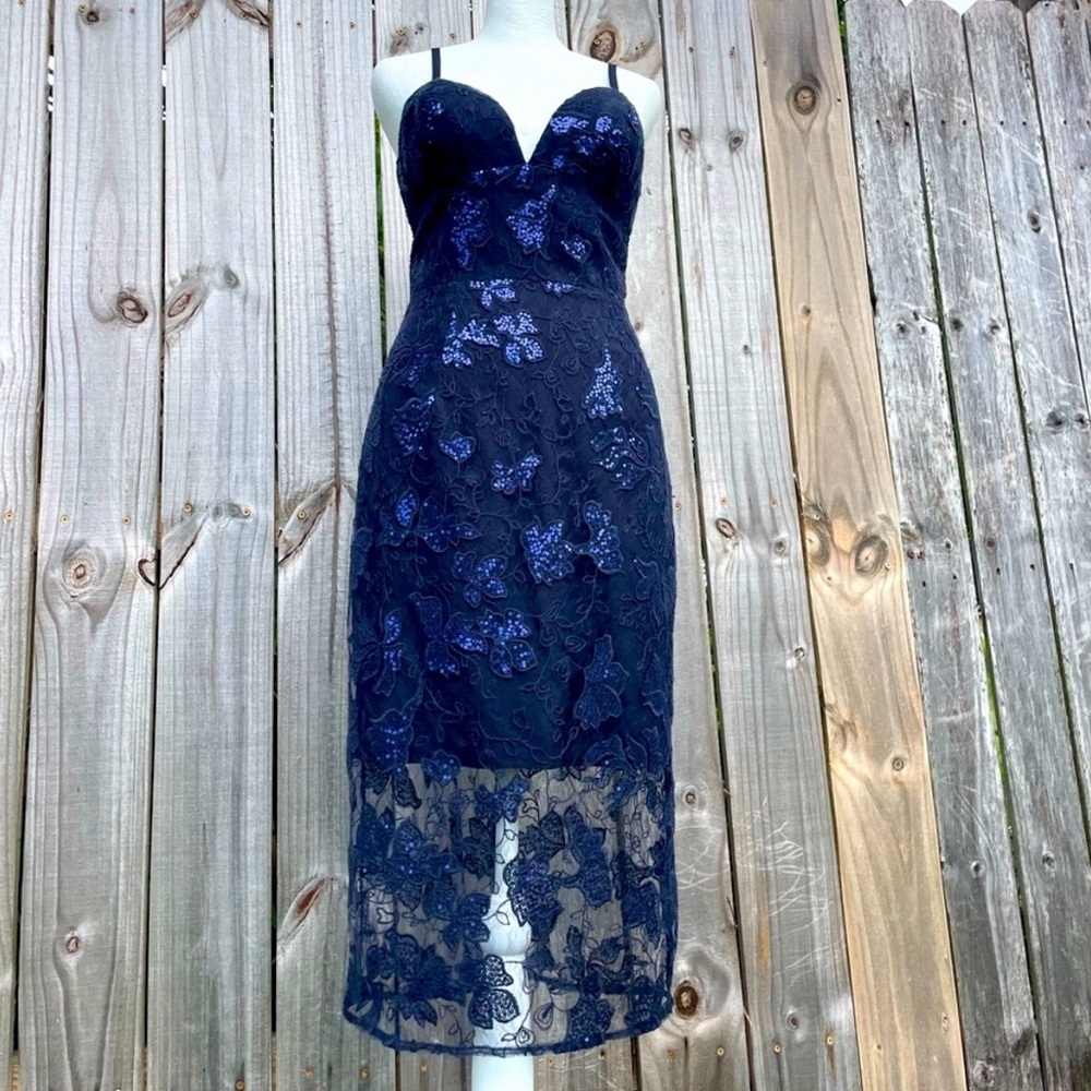 Dress The Population Addison Sequin Dress Size Small